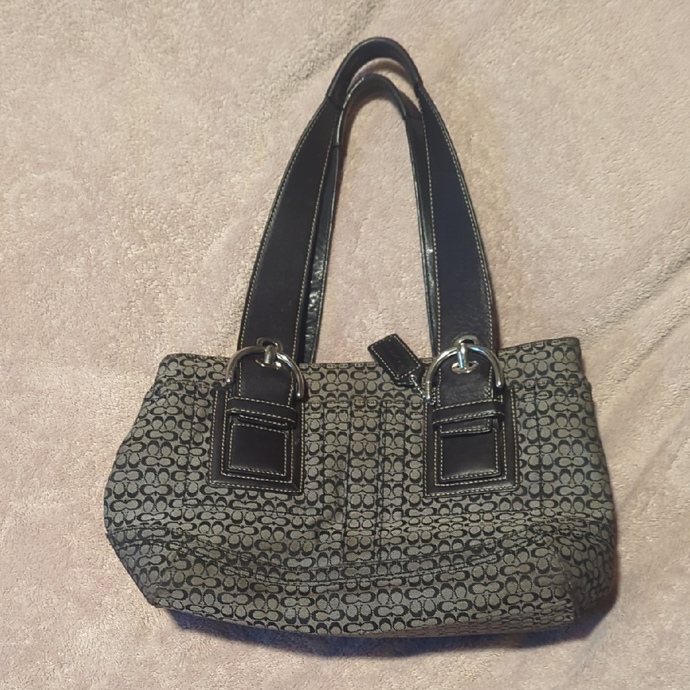 Elegant Black Coach Bag